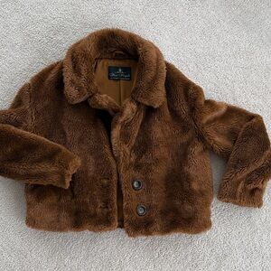 Free People Mena Faux Fur Jacket size S